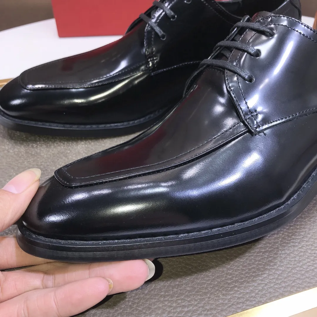 Men's shoes 💰480💰[Ferragamo/Ferragamo] The latest model in the counter, original imported cowhide fabric + sheepskin lining + original luxury metal buckle + original combination outsole, no pressure in comparison 38--44 (custom-made for 45, non-refundable)